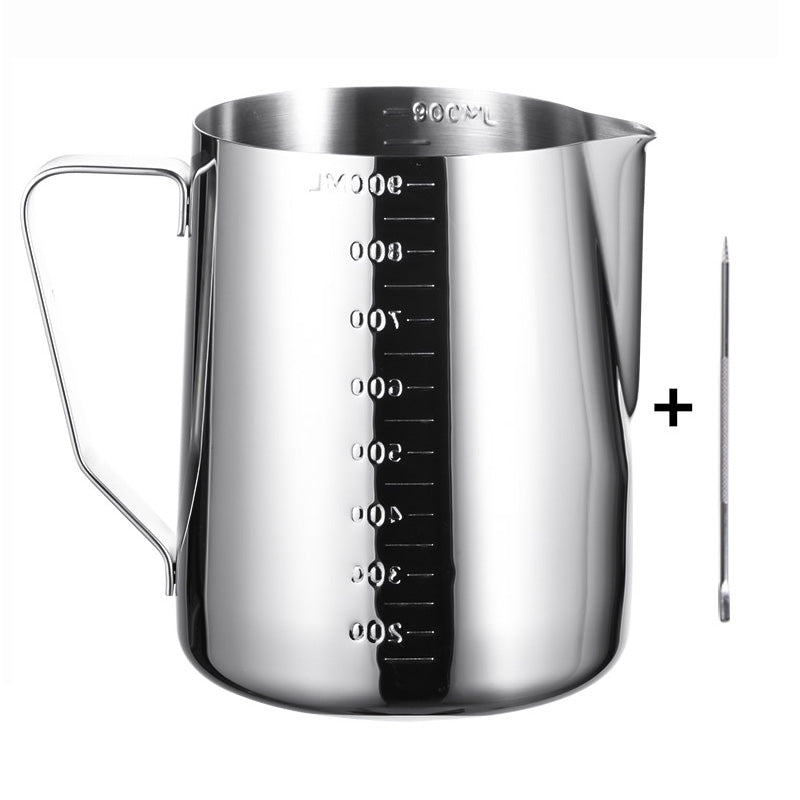 Coffee Milk Frothing Jug 12 20 30oz - Stainless Steel Milk Frothing Pitcher