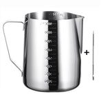 将图片加载到图库查看器，Coffee Milk Frothing Jug 12 20 30oz - Stainless Steel Milk Frothing Pitcher
