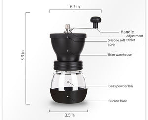 Manual Coffee Grinder Portable Stainless Steel Handle Coffee Grinder