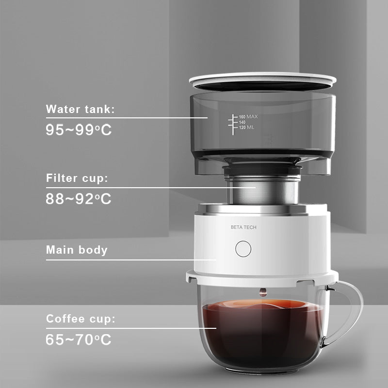 Portable Electric Coffee Machine Stainless steel filter screen