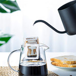 将图片加载到图库查看器，Hand made coffee kettle Stainless steel long spout kettle
