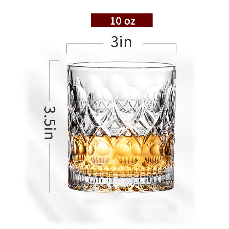 Whiskey Glasses Wine Glasses Set 10 OZ (Victory)