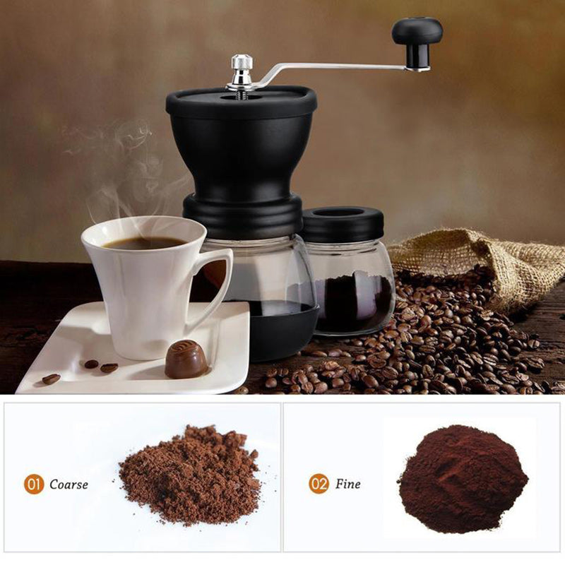 Manual Coffee Grinder Portable Stainless Steel Handle Coffee Grinder