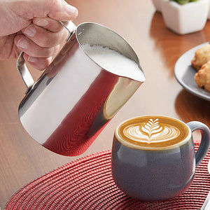 Coffee Milk Frothing Jug 12 20 30oz - Stainless Steel Milk Frothing Pitcher