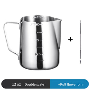 Coffee Milk Frothing Jug 12 20 30oz - Stainless Steel Milk Frothing Pitcher