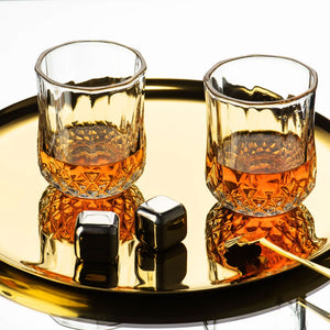 Whiskey Glasses Wine Glasses Set 10 OZ (Courage)
